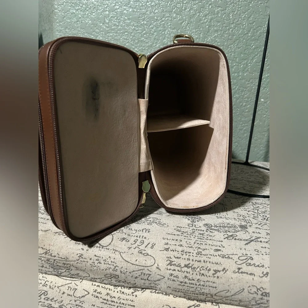 Warren Smith Double Wine leather tote